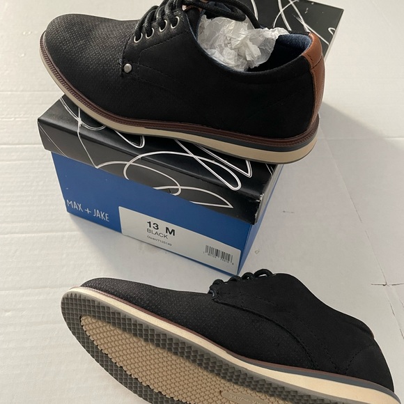 Max + Jack Boys Black Owen Dress Shoes Size 13M New - Picture 3 of 8